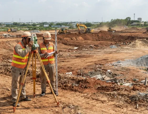 San lấp mặt bằng Bến Cát cần khảo sát cao độ trước khi tính khối lượng