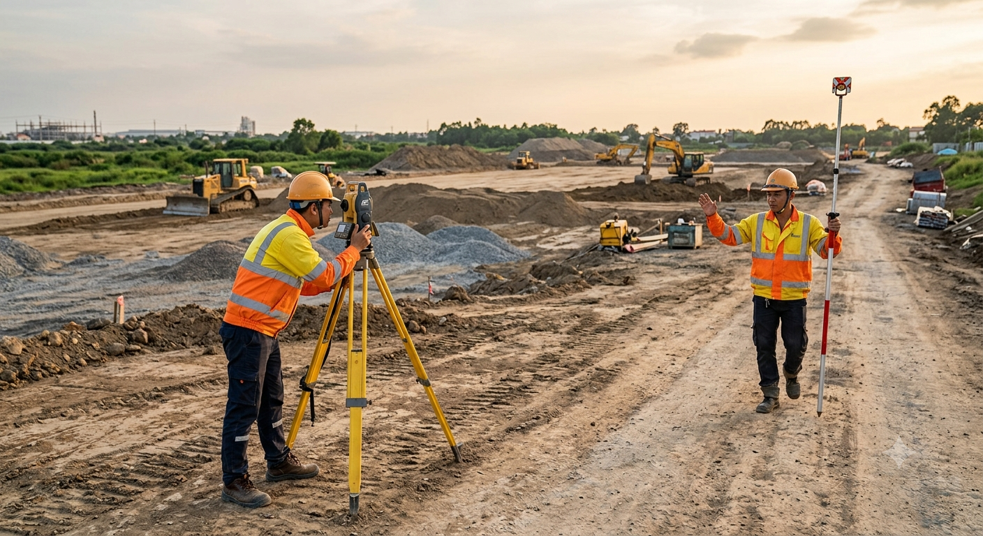 Quy Trình Khảo Sát Cao Độ Trong Các Dự Án San Lấp